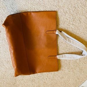 Large overbrooke transport vegan leather tote